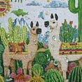 thumbnail image 5 of BCIIG Llamas Cactuses Shower Curtain Chic Modern Bathroom Decor 60"x72, 5 of 7
