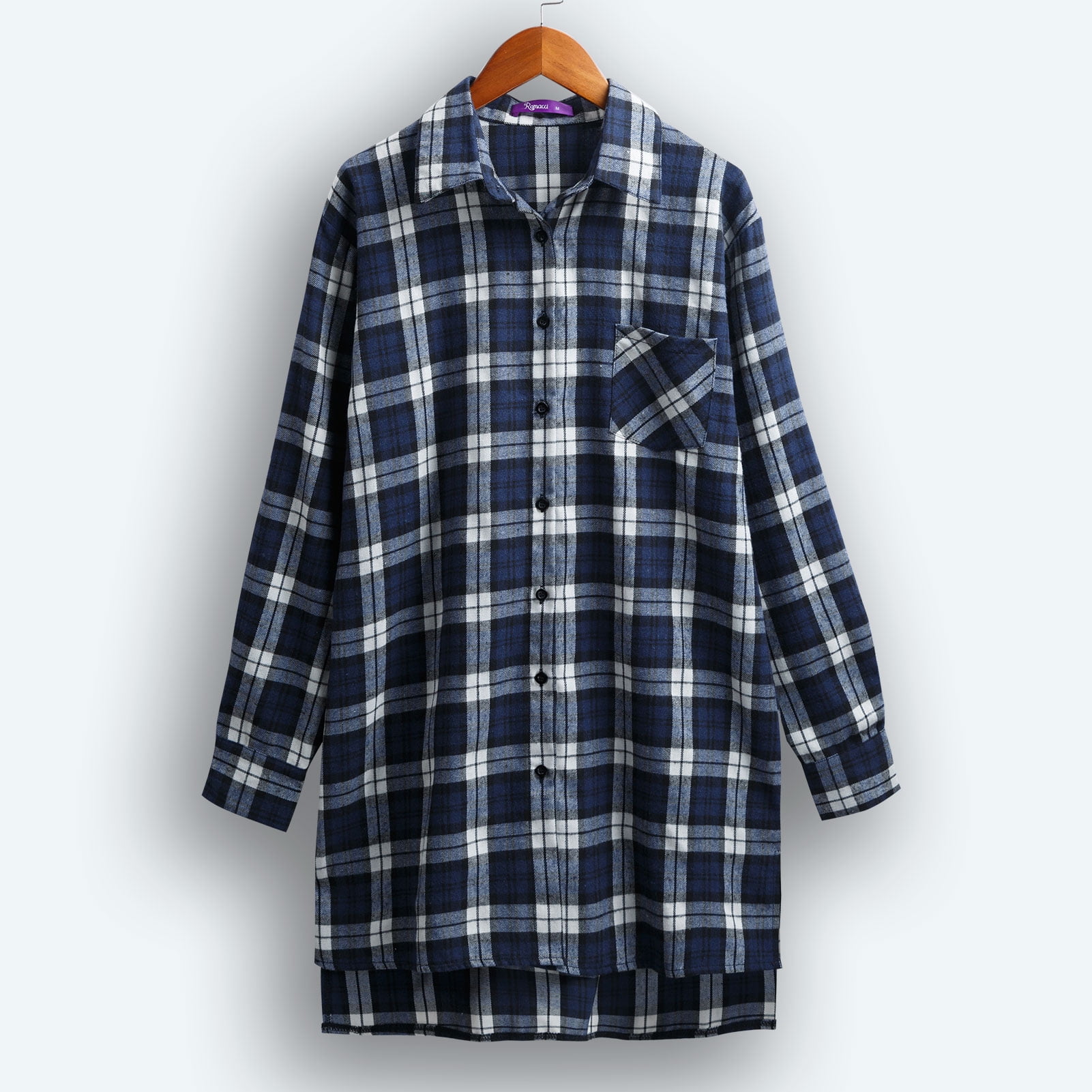 New Autumn Women Oversized Plaid Tartan 