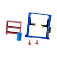 thumbnail image 2 of Milaget 1/64 Diorama Car Garage Architecture Model Furniture 5Pcs/Set Model Workshop Blue Car Lift, 2 of 9