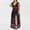 Purple, variant on SDJMa Women's Summer Floral Print Dress Plus Size Fashion Women Butterfly Printed V-Neck Sleeveless Casual Long Dress