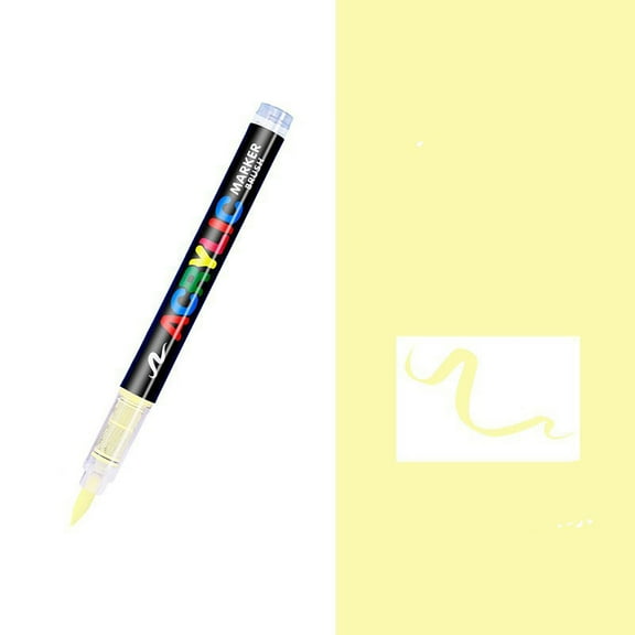 Direct Liquid Soft Head Acrylic Marker Pen, for Campus Drawing Graffiti and Art Creation, No Press Marker for Continuous Ink Painting Use