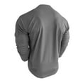 thumbnail image 6 of GuangCheng Mens Slim Fit Henley Shirts,Long Sleeve,Casual Basic Tees,with Chest Pocket,Soft Comfortable Daily Wear Tops,Gray,Size XL, 6 of 8