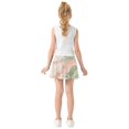 thumbnail image 4 of Girls' Skorts Elastic Waist Skorts with Inner Shorts Athletic Workout Shorts Skirts Watercolor Marble Pattern Small, 4 of 9