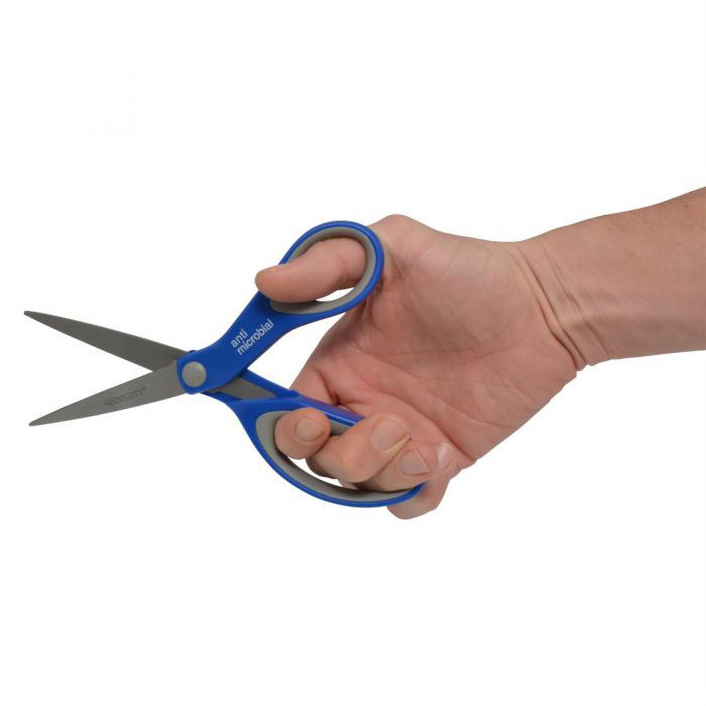Westcott 8" Anti-Microbial 2 Pack Scissor Soft Handle