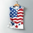 thumbnail image 5 of Aloohaidyvio American Flag Print Tank Tops Women USA Stars Stripes Patriotic T Shirt Summer Loose Vest Tees, 5 of 5