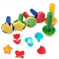 thumbnail image 5 of Juego de 30 piezas de sellos de esponja para pintar para niños, rodillo de grafiti para educación temprana, pincel de impresión, 5 of 5