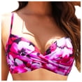 thumbnail image 1 of Riforla Hauts de Bikini pour Femmes Couleur Bikini Haut de Maillot de Bain Fendu pour Garde-Robe de Plage Polyvalente Hauts de Maillot de Bain pour Femmes Rouge Melon D\'eau TTG, 1 of 4