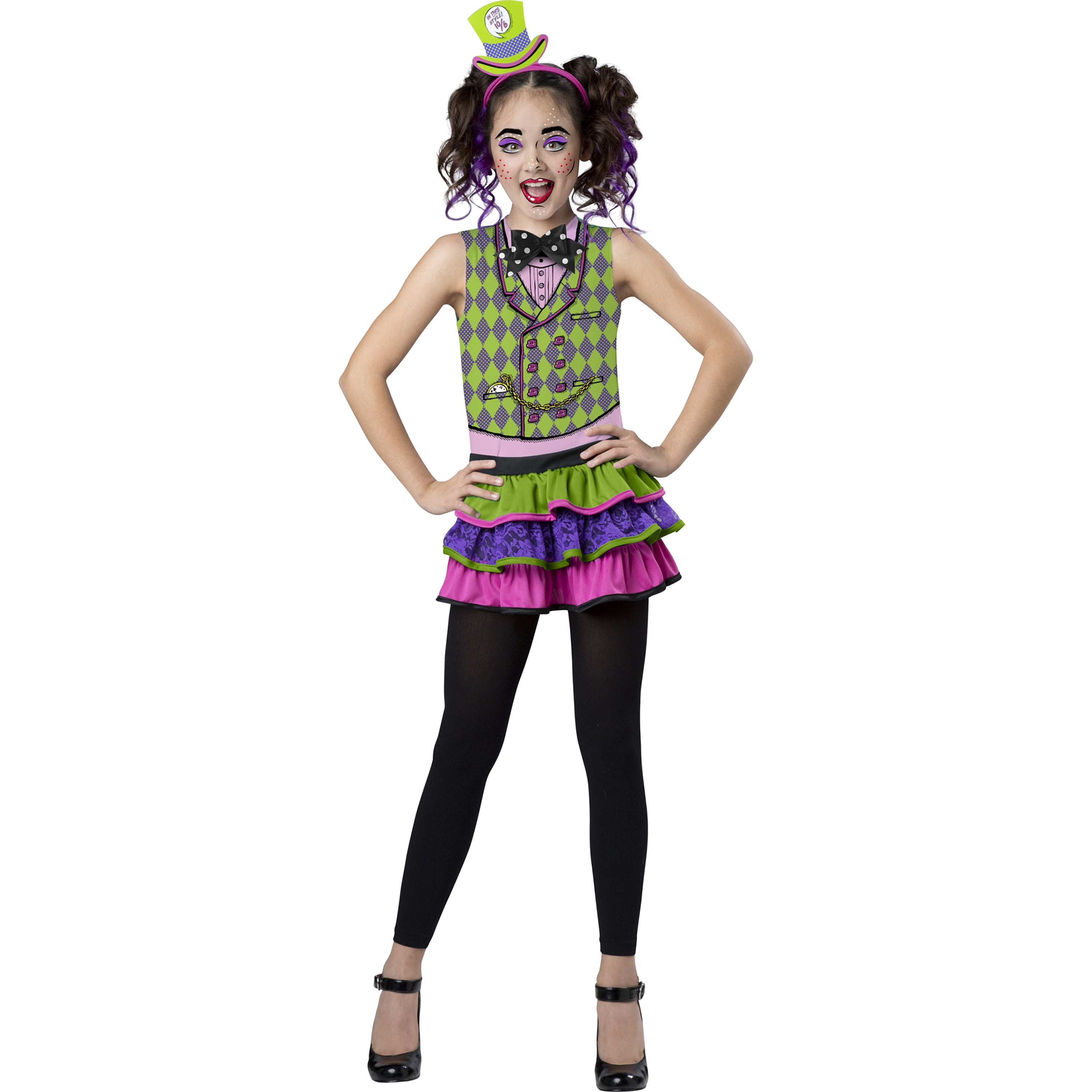 Alice In Wonderland Mad Hatter Girls Teen Halloween  