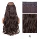 thumbnail image 3 of Extensiones de cabello sintético sin clip AZQUEEN, negro, rubio, largo, liso, con alambre de pescado secreto, postizo resistente al calor para mujer, 3 of 5