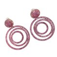 thumbnail image 1 of Geometric Rhinestone Disc Dangle Earrings Elegant Fashion Lightweight Suitable for Party, Great Gift with Zinc Alloy and Rhinestone Construction, 1 of 7