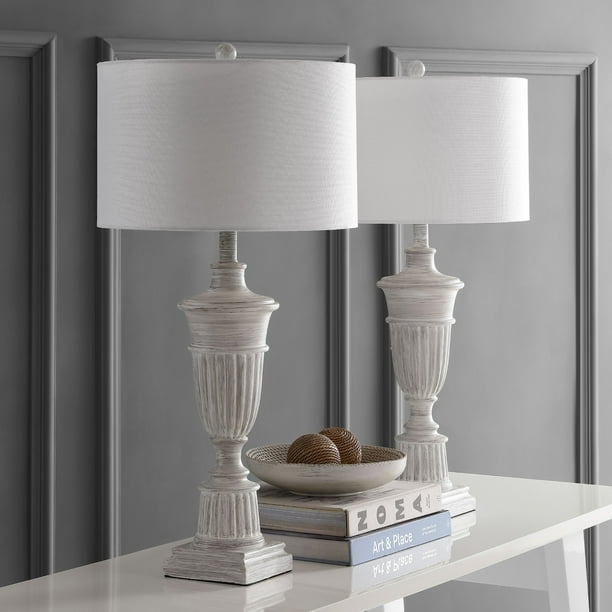 Safavieh Kylen Natural 31 In H Table Lamp White Wash Set Of 2 Com Safavieh Kylen Natural 31 In H Table, Safavieh Melina Table Lamps