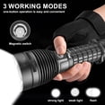 thumbnail image 4 of WOLFWAY Dive Light, IPX8 Waterproof 2000 Lumen 3-Mode Underwater Diving Flashlight with Charger, Black, 4 of 7