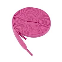 INSPIRE CHIC Unisex 2 Pairs Solid Color Flat Shoelaces Fuchsia