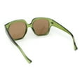 thumbnail image 4 of Womens Horn Rim Large Butterfly Plastic Fashion Sunglasses Green - Brown, 4 of 4