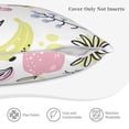 thumbnail image 6 of LNWH Cute Watercolor Banana Doodle Throw Pillow Covers, Square Soft Linen Decorative Pillow Cases, 18"x18", 6 of 8