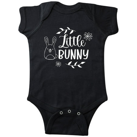 

Inktastic Easter Little Bunny with Flowers Gift Baby Boy or Baby Girl Bodysuit