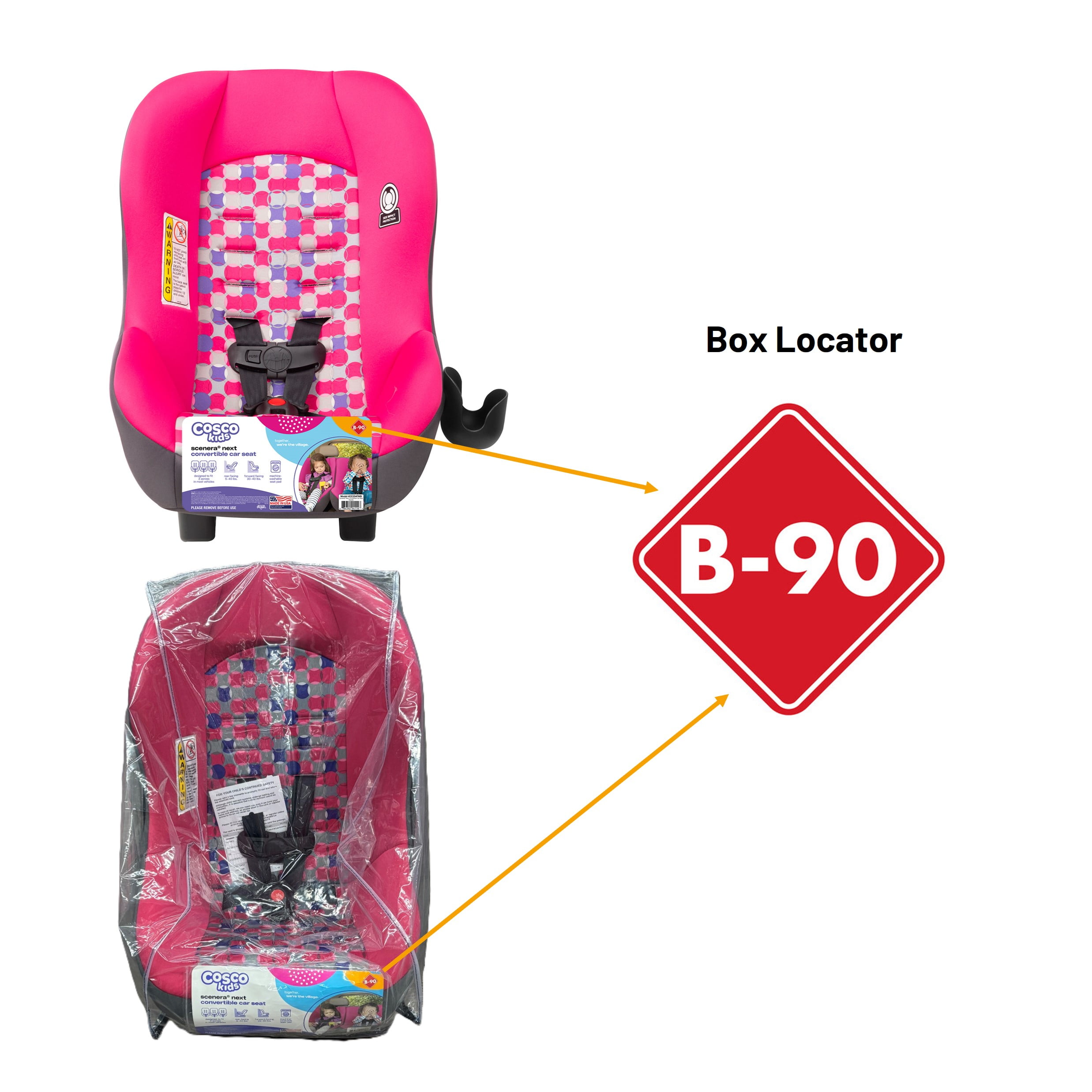 Cosco Scenera NEXT Convertible Car Seat, Pink Australia Ubuy
