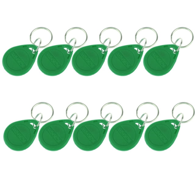 10 Unids 125 De Identificación Etiquetas De Etiquetas Inicio 4 Disponibles Verde Perfecl Llaveros de tarjetas de identificación