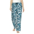 thumbnail image 1 of Balery Ocean Waves Pantalones de pijama para mujer, pijamas ultraligeros, pantalones de estar por casa-Large, 1 of 6