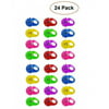 Kidsco - Light Up Bumpy Ring Toys With Flashing Blinking LED Lights - Set of (12) Assorted Rings For Kids, Party, Etc.