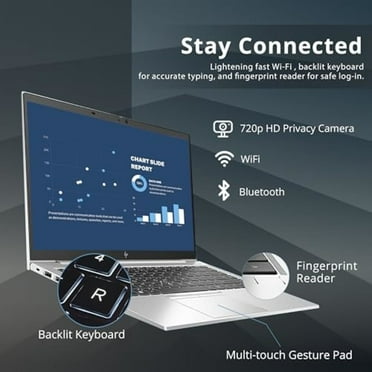 Restored HP EliteBook 845 G8 Laptop | 14" 1920x1080 FHD | Ryzen 5 Pro - 5650U - 256GB SSD Hard Drive - 16GB RAM | 6 cores @ 4.2 GHz Win 10 Pro Silver (Refurbished)