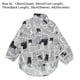 thumbnail image 2 of Women Fashion Newspaper Shirt Single-breasted Blouse Lapel Long-sleeved for Summer Spring (Black, Size XL), 2 of 4