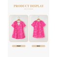 thumbnail image 4 of Blusa Eytino, talla grande, verano, cuello en V, manga corta, gasa, 4 of 6