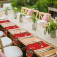 thumbnail image 3 of Red Traditional Cloth Napkins, Vintage Crane Pine Flowers Natural Washable and Reusable Dinner Napkins Set of 6, Table Napkin for Kitchen Party Birthday Wedding Hotel Housewarming 20"x20", 3 of 8