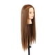 thumbnail image 5 of Cabezal de Entrenamiento de Peinado de Cabello Humano, Resistente al Calor, marrón Dorado, Sedoso, maniquí, Cabeza de cosmetología, para estilistas, peluqueros, Maestros de Belleza Ecomeon no, 5 of 6