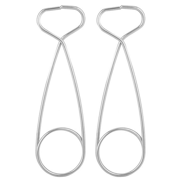2Pcs Stainless Steel Fish Mouth Jaw Spreaders Hanging Hook Rack for Cooker Water Bottle