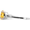 thumbnail image 3 of 14K White Gold 7X5mm Oval Citrine Ring (Size 6) Made In United States y2198ci, 3 of 5