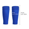 thumbnail image 2 of Dinheiro 2 Pares De Espinilleras De Fútbol Manga De Compresión para Niños Jóvenes, Calcetines con Soporte para Piernas para Deportes De Fútbol Voleibol,Color Azul+Negro, 2 of 5
