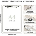 thumbnail image 3 of 2 PCS Clipboard with Pen Holder,Standard A4 Letter Size,Nursing Clip Boards 8.5x11 Heavy Duty,Low Profile Clipboards for Teacher,School Office Home(excluding pen), 3 of 7