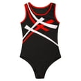 thumbnail image 3 of inlzdz Kids Boys Girls Gymnastics Leotard Sleeveless Bodysuits Biketards Running Cycling Sportswear Red 16, 3 of 5