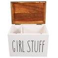 thumbnail image 4 of Porta toallas sanitarias de madera con tapa: organizador de productos femeninos para guardar toallas sanitarias, accesorio discreto para baño pequeño, 4 of 7