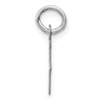 thumbnail image 2 of Diamond2Deal 14K White Gold Small Slanted Block Letter F Initial Pendant for Women, 2 of 6