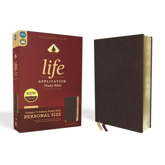 Pre-Owned Niv, Life Application Study Bible, Third Edition, Personal Size, Bonded Leather, Burgundy, Red Letter Edition (Unknown) 0310452988 9780310452980
