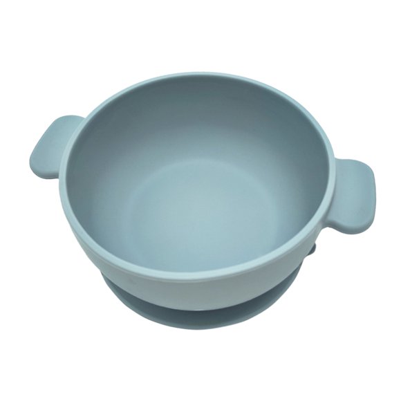 New Innovative Children Tableware Baby Silicone Complementary Food Double Ear Bowl Soup Bowl Steamed Egg Dining Tableware Outdoor Dining Table Set for 4 round