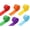 B, variant on Rolls Crepe Paper Craft Streamers,6Colors Rainbow Party Streamers for Birthday,Graduation, Wedding, Christmas Decorations