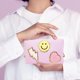 thumbnail image 5 of Makeup Bag Pu Leather Portable Waterproof Cosmetic Bag Travel Makeup Bag Organizer Travel Accessories Makeup Bag for Women Pink, 5 of 5