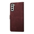thumbnail image 3 of Wallet Case for Samsung Galaxy S22 Plus with Card Slots Kickstand Wrist Strap Phone Cover, PU Leather Soft TPU Shockproof Magnetic Clasp Flip Folio Case for Samsung Galaxy S22 Plus 6.6 Inch,Winered, 3 of 9