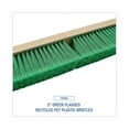 thumbnail image 4 of Floor Broom Head, 3" Green Flagged Recycled Pet Plastic Bristles, 24" Brush | Bundle of 2 Each, 4 of 5