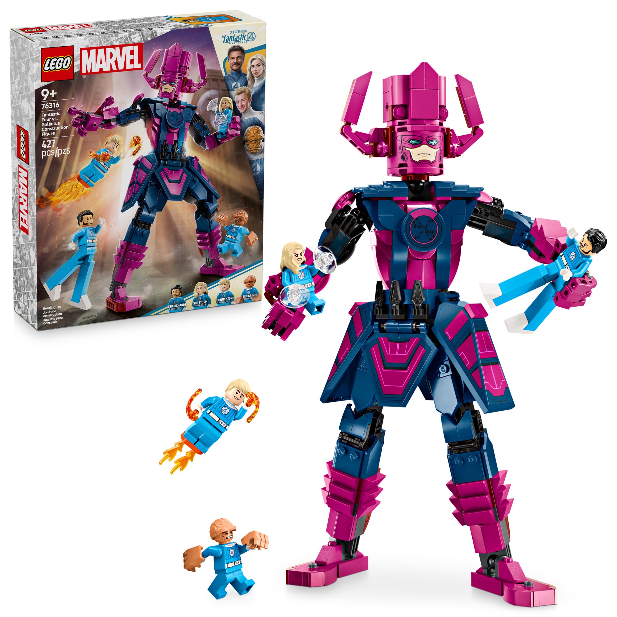 lucasさん専用④バリ山！NAXACK GALAXY OF GALLANT LEGO Marvel Fantastic Four vs. Galactus Construction Figure