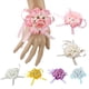 thumbnail image 5 of Brazalete de ramillete de muñeca Hermanas Perla Flores de mano Decoración del Blanco Colco Flores Flores muñeca, 5 of 8