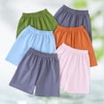 thumbnail image 5 of Girls Active Shorts Elastic Waistband Plain Shorts (Grey 15-16Years), 5 of 9