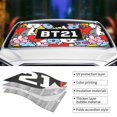 thumbnail image 5 of Windshield Sun Shade Foldable Car Front Window Sunshade For Car Suv Trucks Vans - Best Heat Shield Blocker Visor Cover Blocks Uv Rays And Keeps Your Vehicle Cool-Small, 5 of 5