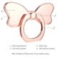 thumbnail image 2 of 1 soporte para anillo de teléfono móvil con pajarita (oro rosa). Adepaton CZDZ-ZH41-3, 2 of 6