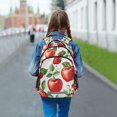 thumbnail image 6 of FORMRS Kids School Backpack Elementary Student Unisex Travel Bookbag with Reflective Stripes, Apple Pattern, 6 of 7