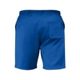 thumbnail image 6 of YLSDY Men's Solid Basic Casual Shorts, Drawstring Elastic Waist, Comfortable Everyday Wear Shorts Blue L, 6 of 6