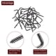 thumbnail image 4 of Ganchos en forma de L de 40 piezas de Uxcell, ganchos de tornillo de ángulo recto de 1 pulgada para colgar, bronce negro, 4 of 7